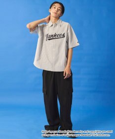 WEGO 【ユニセックス着用ITEM】別注MLBストライプグラフィックシャツ（SS）