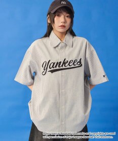 WEGO 【ユニセックス着用ITEM】別注MLBストライプグラフィックシャツ（SS）