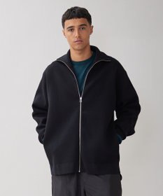 UNFILO MENS 【男女兼用/新色追加】スウェットライク ジップ タートルネックニット [24年秋冬商品]