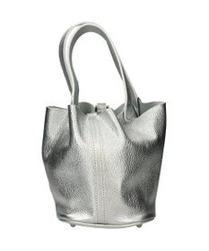 INTER-CHAUSSURES 【ANDREA CARDONE】メタリックレザーバケットバッグ