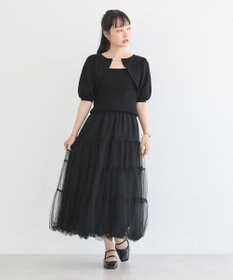 earth music&ecology チュールバルーンスカート