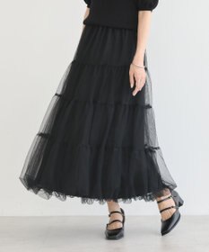earth music&ecology チュールバルーンスカート