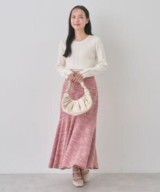 earth music&ecology パール＆ビジュースリーブプルオーバー