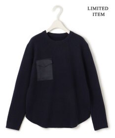 ICB 【WEB限定・洗える】ウールポリエステル クルーネックプルオーバー