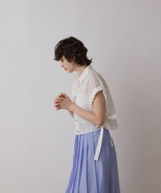 GRACE CONTINENTAL メッシュポンチョシャツ