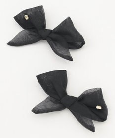 steppi チュールリボン シュークリップ ブラック