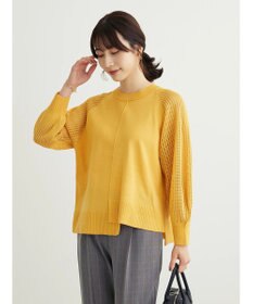 Green Parks ショルダーメッシュニットプルオーバー