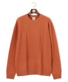 J.PRESS MEN 【KING SIZE】【Cash Lamb's Wool】ケーブルクルーネック ニット