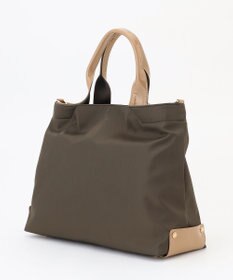 LA BAGAGERIE ツイルナイロン×エナメル 2WAYトートバッグ Mサイズ