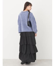 earth music&ecology シャイニーベロアモールプルオーバー