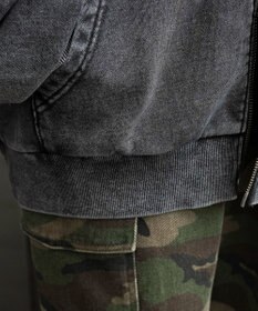 WEGO 【25年秋冬新作】ファーフードBIGZIPパーカー