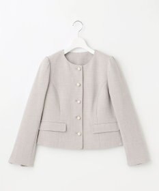 Feroux 【洗える】パールボタンジャケット×スカート セットアップ