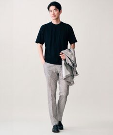 JOSEPH ABBOUD 【オリジナルジャージ生地/サラリ清涼/上質感】コンパクトブロックリンクス ドレス Ｔシャツ