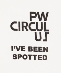 PW CIRCULUS 【MEN】【洗える】ロゴ クルーネック スウェット