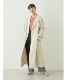 earth music&ecology 着流しロングトレンチ