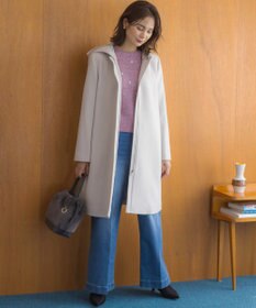 組曲 【WEB限定】ウールモッサ フーデットロングコート