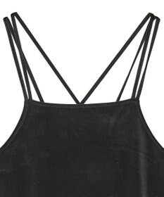 AMERICAN HOLIC ベロアキャミワンピース