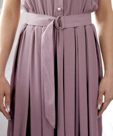 Tiaclasse 【洗える】シアー楊柳シャツワンピース