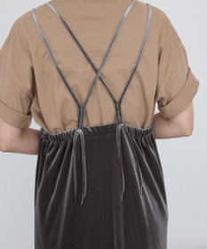 AMERICAN HOLIC ベロアキャミワンピース