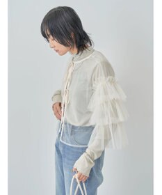 Green Parks ・ＥＬＥＮＣＡＲＥ　ＤＵＥ　２ｗａｙチュールブラウス