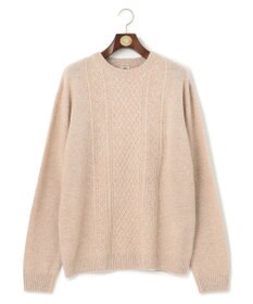 J.PRESS MEN 【KING SIZE】【Cash Lamb's Wool】ケーブルクルーネック ニット