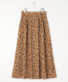 自由区 【セットアップ対応・洗える】ドットプリント スカート