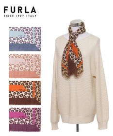 MOONBAT FURLA(フルラ）レオパードウールスカーフ 80×80㎝