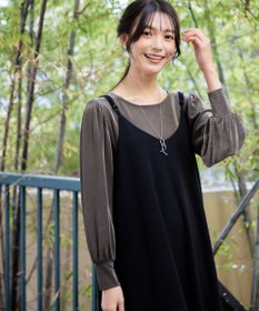 Tiaclasse 【洗える】ベロアチュールカットソートップス