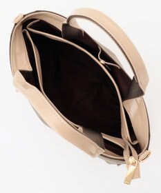 LA BAGAGERIE ツイルナイロン×エナメル 2WAYトートバッグ Mサイズ