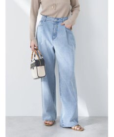 earth music&ecology タックルーズデニムパンツ