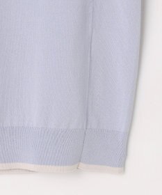 J.PRESS LADIES COOL MINT COTTON POLYESTER フレアスリーブ ニット プルオーバー