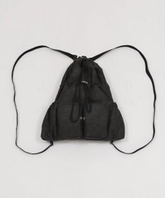 WEGO 【ユニセックス着用ITEM】2ポケットPUドロストナップサック