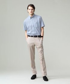 J.PRESS MEN 酷暑の清潔感もこれ一枚で【吸水速乾 / 抗菌防臭 / 防シワ】【J.PRESS OXFORD JERSEY】カノコインレイ半袖 シャツ / B.D.