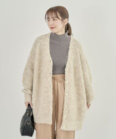 Green Parks ブークレーＶネックミディ丈カーディガン