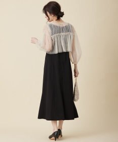 ANY SIS 【Lily Calin】チュールフリルトップス×ドレスセット