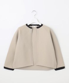 自由区 L 【洗える】ポリエステルホールガーメントボレロ ニット