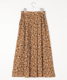 自由区 【セットアップ対応・洗える】ドットプリント スカート