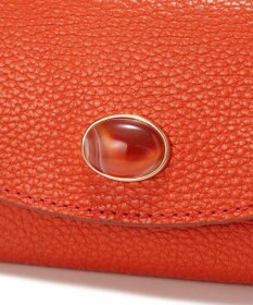 TOPKAPI 【TOPKAPI】gemdrops ジェムドロップ ミニエンボスレザー 天然石 三つ折り 財布