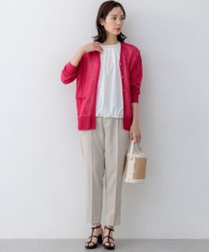 組曲 L 【先行予約】ライトリネンライクテーパード パンツ