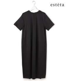 23区 【エステータ】ネオプレンサテン コクーンワンピース