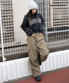 WEGO ロゴショートプルパーカー