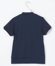 23区GOLF 【WOMEN】チュール袖 モックネックプルオーバー