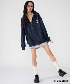 WEGO 【ユニセックス着用ITEM】別注ZIZONEグラフィックZIPパーカー