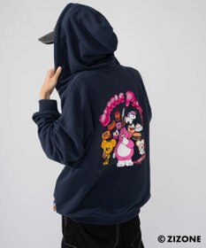 WEGO 【ユニセックス着用ITEM】別注ZIZONEグラフィックZIPパーカー