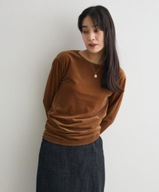 CRAFT STANDARD BOUTIQUE シアーベロアサイドギャザープルオーバー