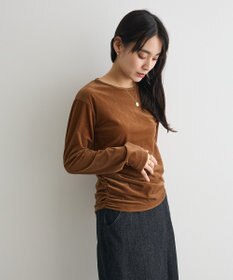CRAFT STANDARD BOUTIQUE シアーベロアサイドギャザープルオーバー