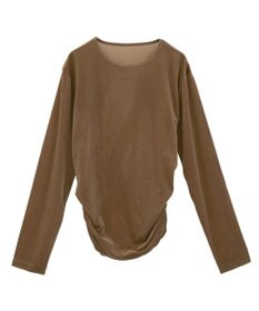 CRAFT STANDARD BOUTIQUE シアーベロアサイドギャザープルオーバー