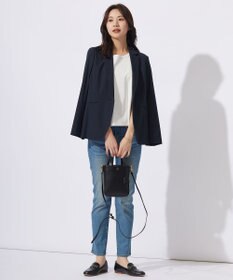 J.PRESS LADIES 【セットアップ対応】セルロースリネンストレッチ テーラード ジャケット