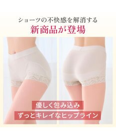 BRADELIS New York 【BRADELIS NewYork peace】すっぽりフィット綿混一分丈ショーツ25 深め 伸縮性抜群 ボーイレッグ