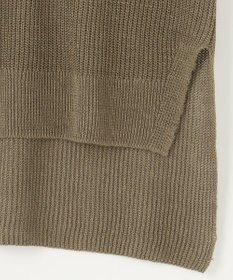 自由区 S 【洗える】リネンミドルゲージニット ベスト